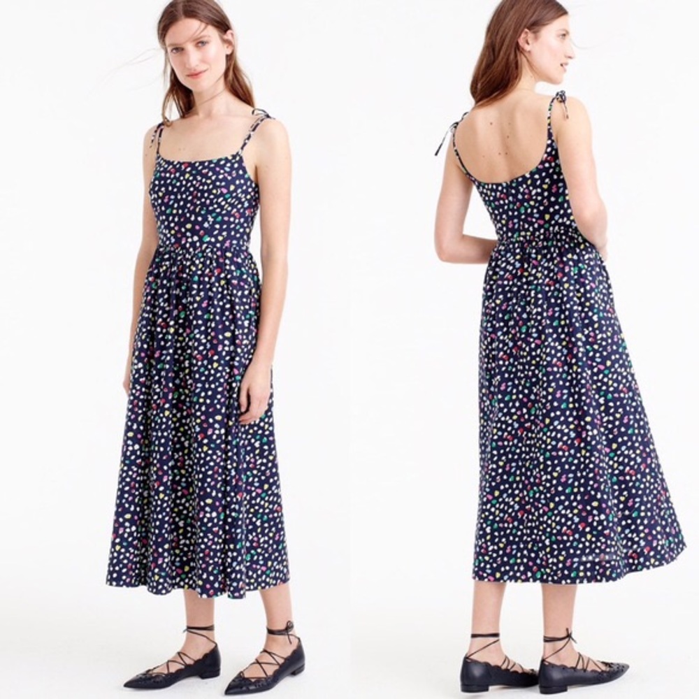J. Crew Ratti Happy Cat Midi Sundress